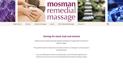 Desktop Screenshot of mosmanremedialmassage.com.au